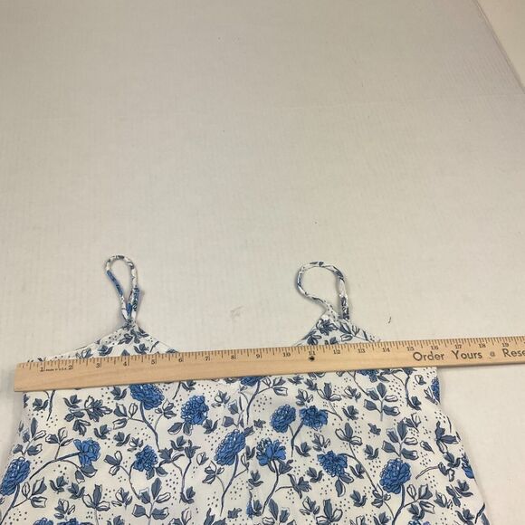 GAP Sundress Floral Spaghetti Strap Casual Pullover Pockets Relaxed Fit Lined XS - Picture 7 of 11